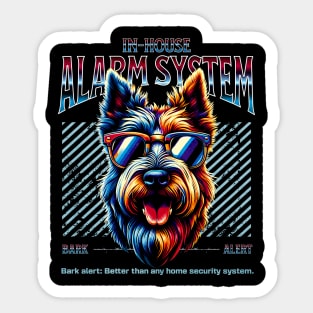 Bark Alert Scottish Terrier Sticker